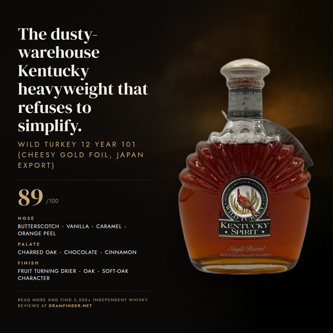 Wild Turkey 101 12 Year Old Bourbon Review: 89/100 | Dramfinder